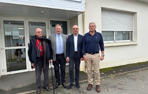 Bernard Gaudron, Yves Aubry, Gilles Boché et Georges Soubirous.